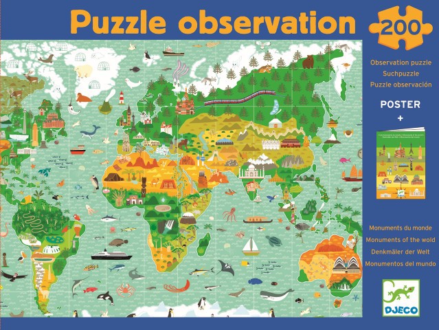 Puzzle Observación · Los Monumentos del Mundo - Bizcocho de Yogur