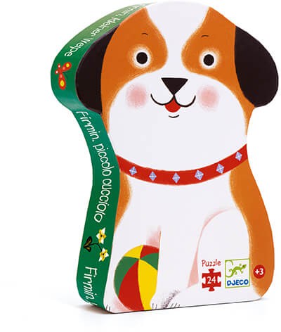 Puzzle Silueta Firmin pequeño perrito · Djeco - Bizcocho de Yogur
