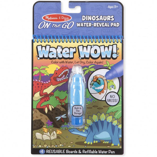 Set bolígrafo de agua con bloc Dinosaurios Water Wow · Melissa & Doug - Bizcocho de Yogur
