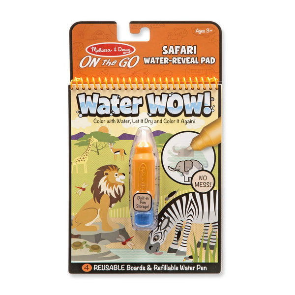 Set bolígrafo de agua con bloc Safari Water Wow · Melissa & Doug - Bizcocho de Yogur