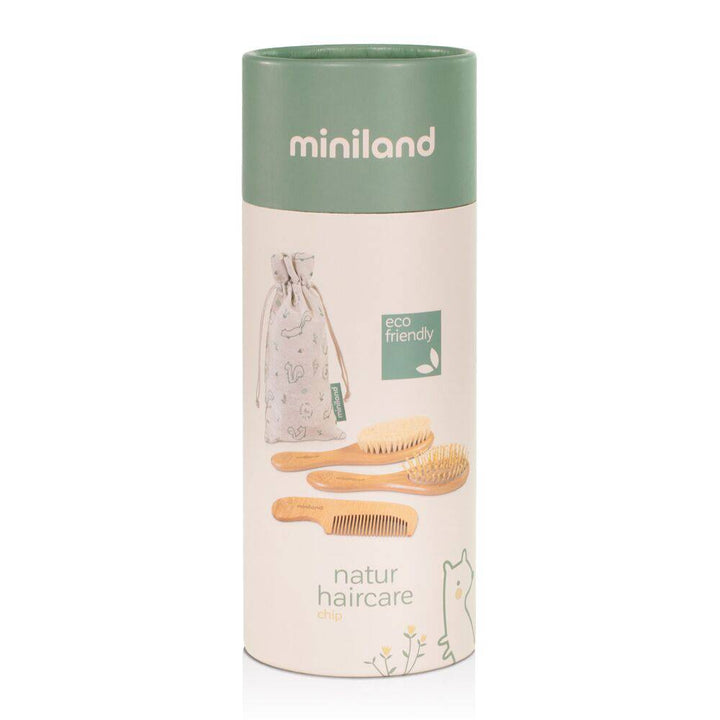 Set cepillos - Natur Haircare Chip (Miniland) - Bizcocho de Yogur