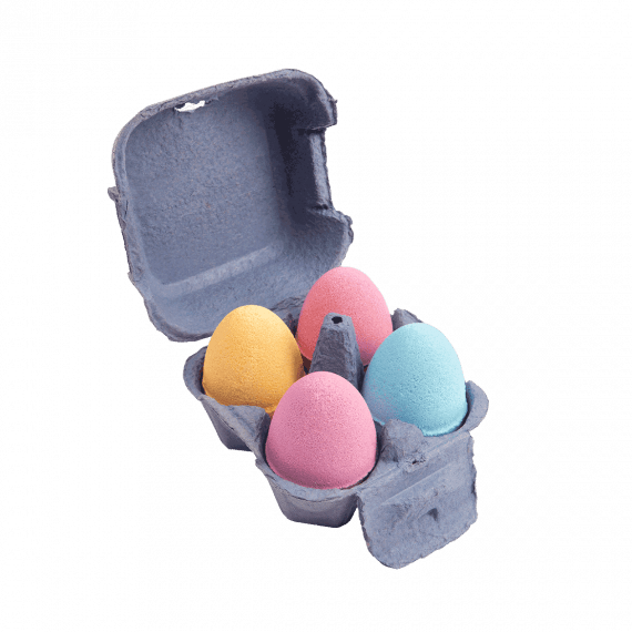 Set de Bombas de Baño con forma de Huevo · Nailmatic - Bizcocho de Yogur