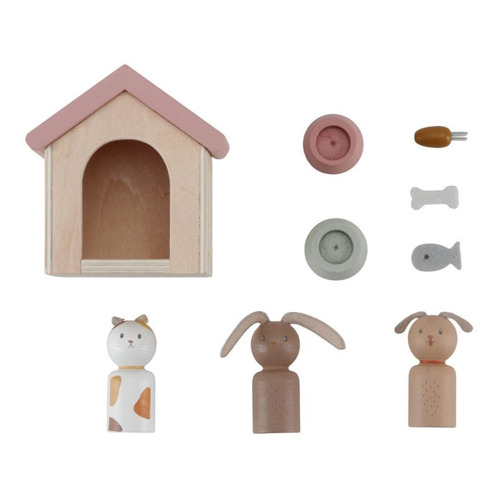 Set de Mascotas para Casa de Muñecas FSC · Little Dutch - Bizcocho de Yogur