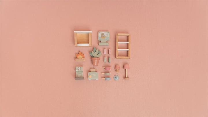 Set de Muebles para Casa de Muñecas FSC · Little Dutch - Bizcocho de Yogur