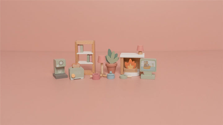 Set de Muebles para Casa de Muñecas FSC · Little Dutch - Bizcocho de Yogur