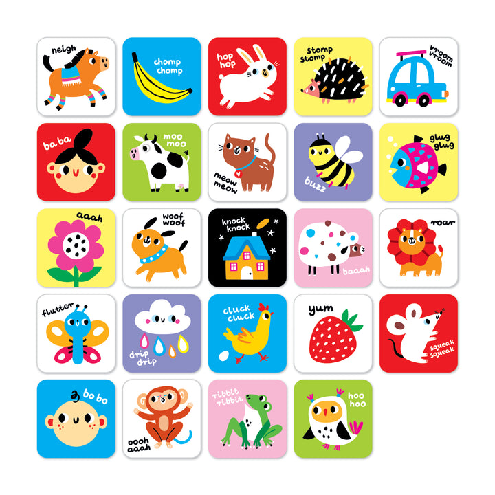 Tarjetas alto contraste Step 2 · Banana Panda - Bizcocho de Yogur