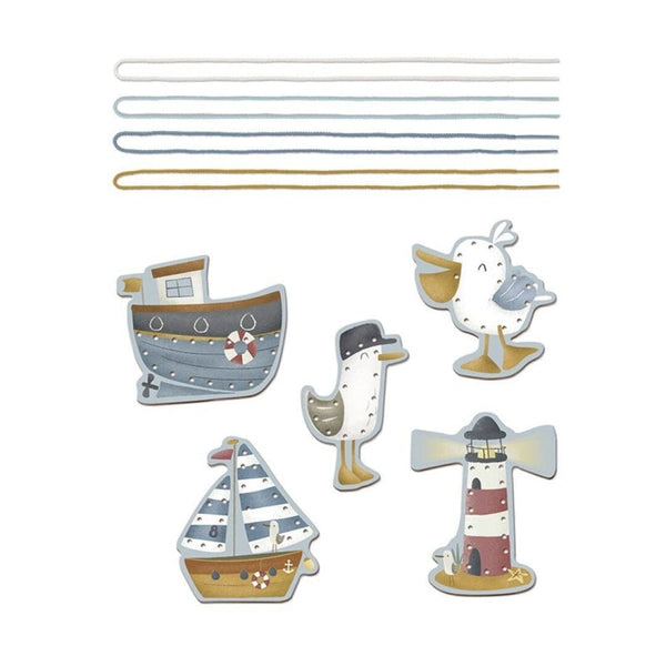 Tarjetas para enlazar cordones Sailors Bay · Little Dutch - Bizcocho de Yogur