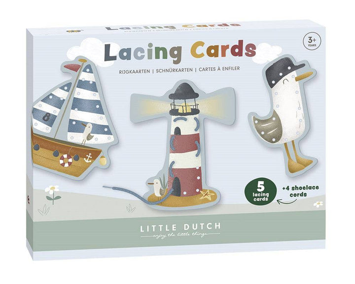 Tarjetas para enlazar cordones Sailors Bay · Little Dutch - Bizcocho de Yogur