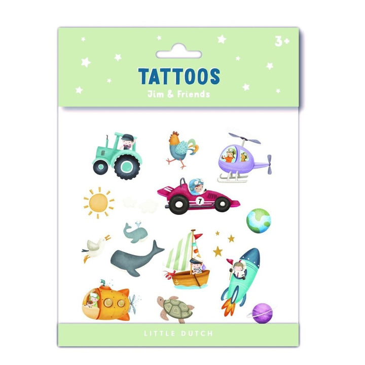 Tatuajes Jim & Friends · Little Dutch - Bizcocho de Yogur