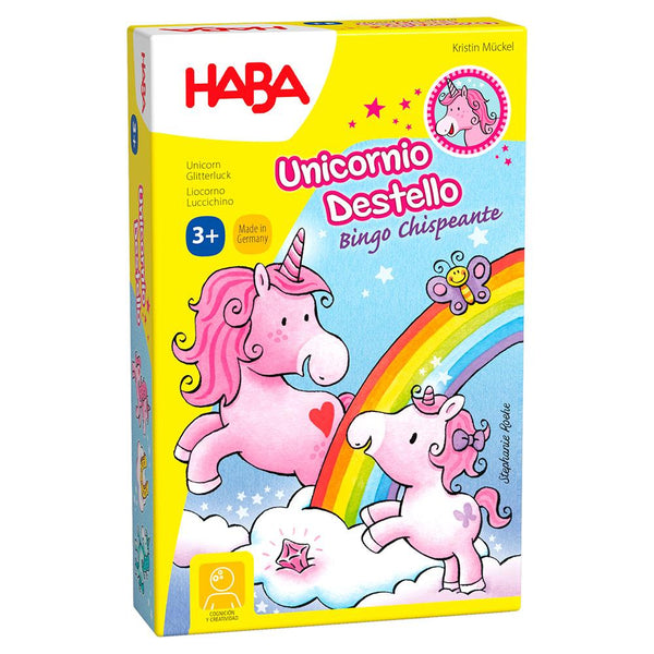 Unicornio Destello – Bingo chispeante · Haba - Bizcocho de Yogur