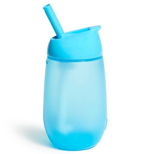 Vaso con pajita desmontable Simple Clean Azul · Munchkin - Bizcocho de Yogur