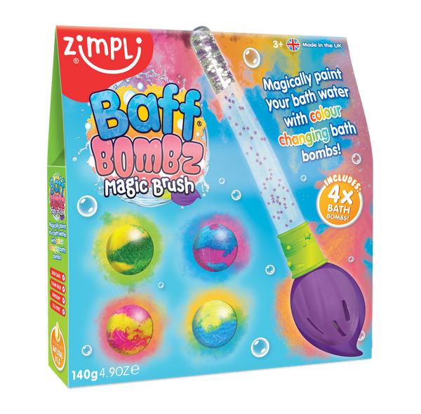 Pincel mágico mas 4 bombas de baño · Zimpli