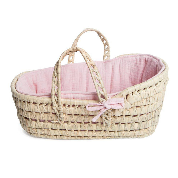 Capazo Mimbre Bobble Rosa - Bizcocho de Yogur